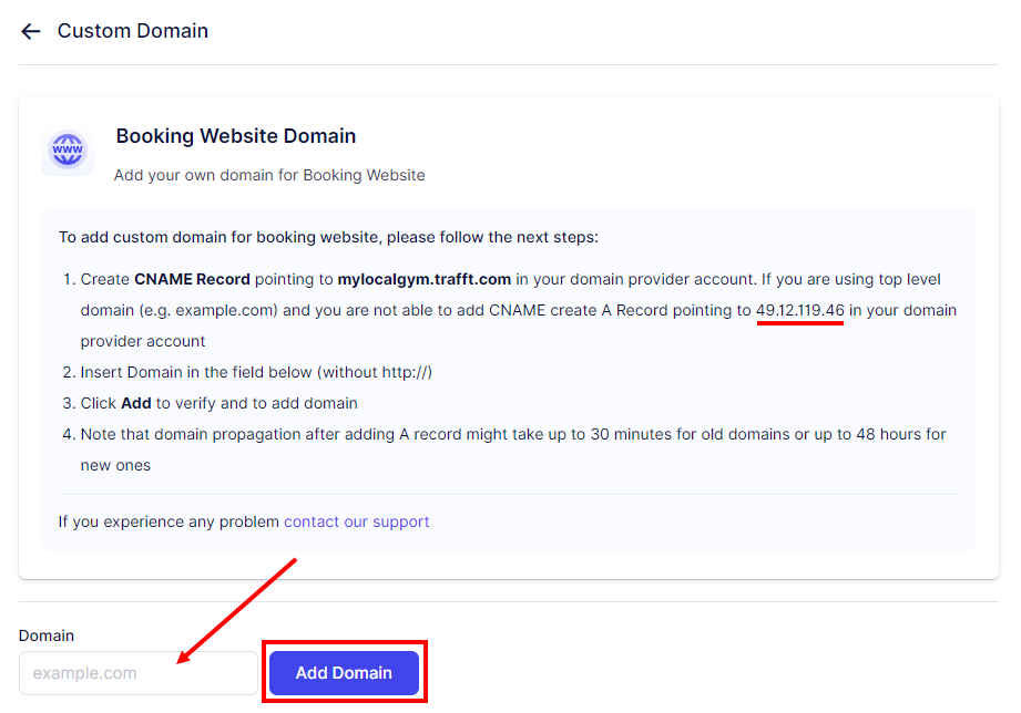 configureCustomDomain configureCustomDomain